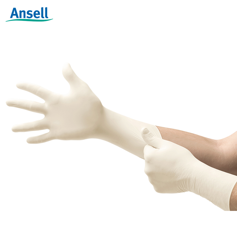 ansell安思尔 无菌氯丁橡胶手套洁净室防化学品飞溅防护手套